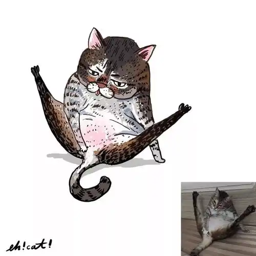 他把猫主子画的这么丑,却以魔性画风吸引了无数粉丝