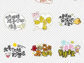 卡通搞笑微信表情包综艺节目字体创意png图片设计素材高清模板下载24.78mb中文艺术字大全