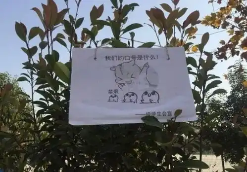 西安一高校挂禁烟表情包吸烟找不到对象