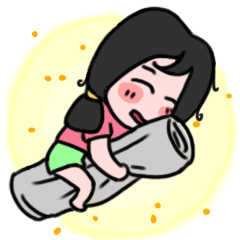 微信表情废柴姑娘