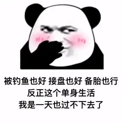 搞笑沙雕熊猫头表情包