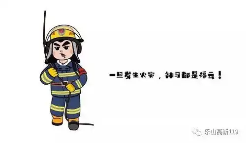 送给大家一组消防蓝朋友表情包