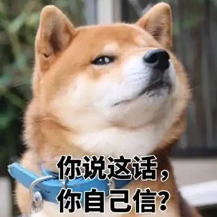 搞笑柴犬表情包,你说这话,你自己信