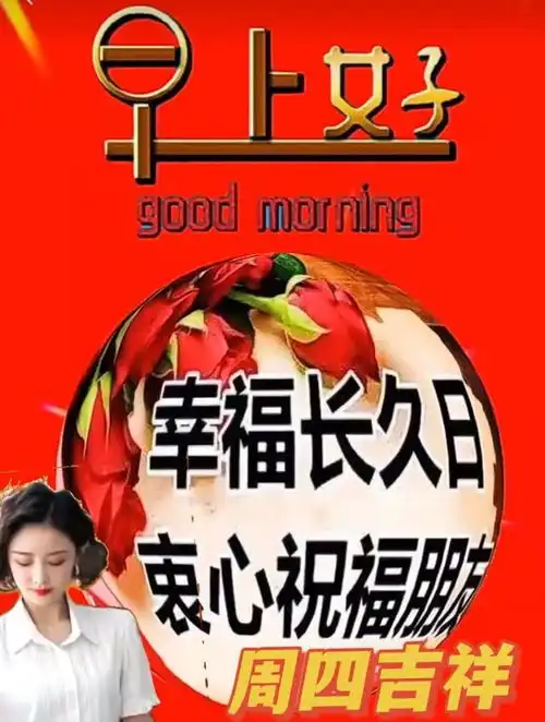 3月10日周四春天早安动态表情图片免打字,吉祥祝福送给你,早安