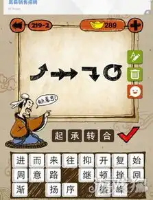 成语玩命猜四个不同方向的箭头摆放一起