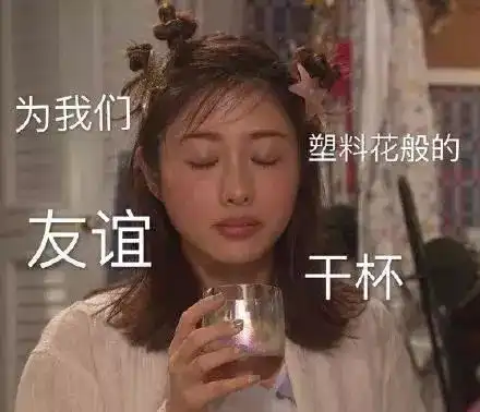 表情包为我们的友谊干杯表情包