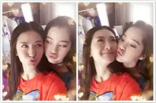 谢娜与欧阳娜娜合照看不出年龄差距表情搞怪如姐妹