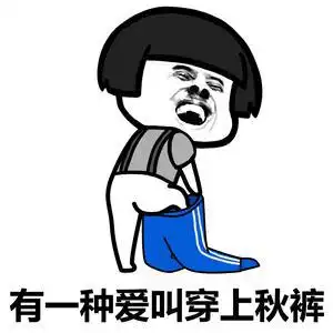 没钱买秋裤表情包