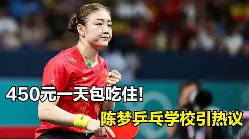 450元一天包吃住陈梦乒乓学校引热议