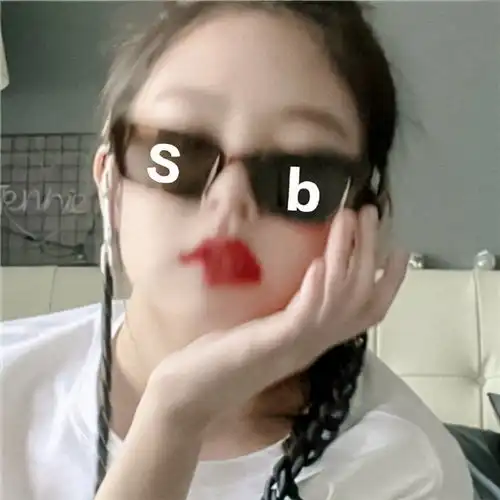 jennie戴墨镜暴躁表情包合集