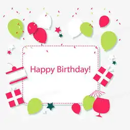 文案背景元素生日快乐气球彩带点缀矢量图扁平化png图片素材免费下载ai格式熊猫办公