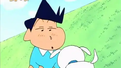 风间带小白散步,风间露出了他搞笑的表情太逗了