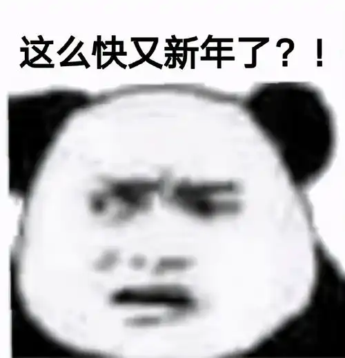 熊猫头表情包今年不想过了,请问老天可以退我一岁吗